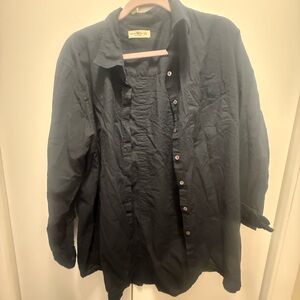 NATURAL LIFE Black Button-Up Shirt